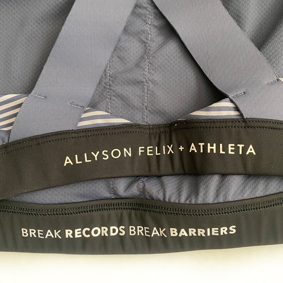 Alyson Felix X Athleta Ultimate Legend Bra - Dusty Blue - Size Large - Picture 7 of 8